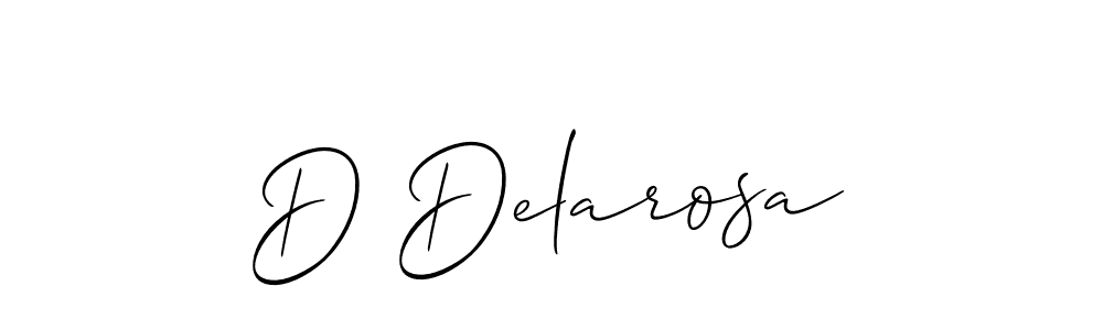 Make a short D Delarosa signature style. Manage your documents anywhere anytime using Allison_Script. Create and add eSignatures, submit forms, share and send files easily. D Delarosa signature style 2 images and pictures png