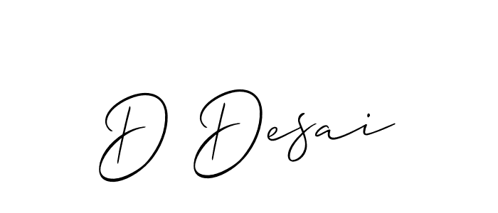 Check out images of Autograph of D Desai name. Actor D Desai Signature Style. Allison_Script is a professional sign style online. D Desai signature style 2 images and pictures png