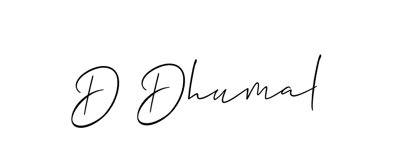 Check out images of Autograph of D Dhumal name. Actor D Dhumal Signature Style. Allison_Script is a professional sign style online. D Dhumal signature style 2 images and pictures png