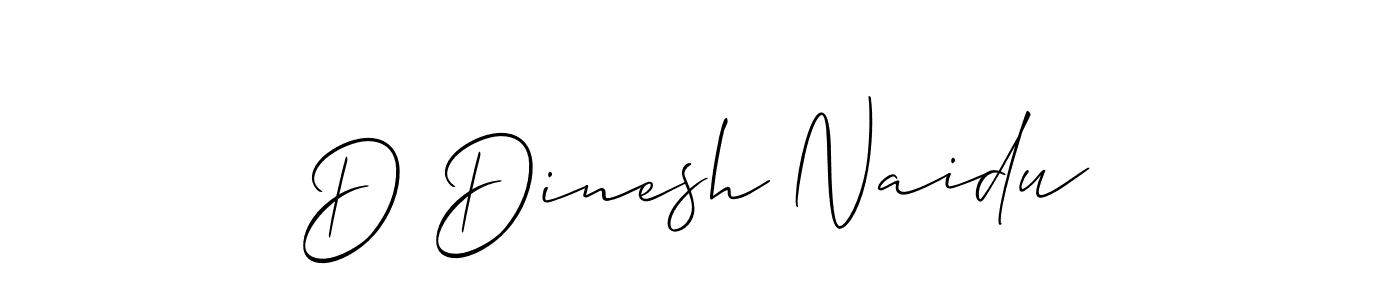 It looks lik you need a new signature style for name D Dinesh Naidu. Design unique handwritten (Allison_Script) signature with our free signature maker in just a few clicks. D Dinesh Naidu signature style 2 images and pictures png