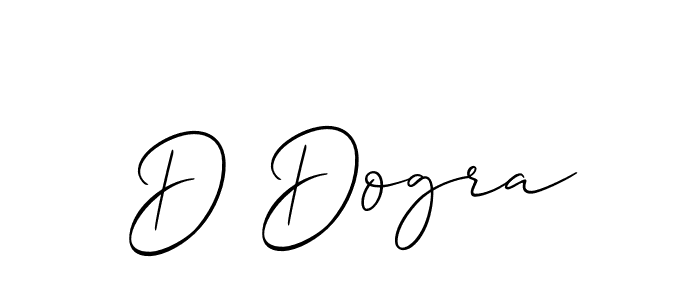 How to make D Dogra name signature. Use Allison_Script style for creating short signs online. This is the latest handwritten sign. D Dogra signature style 2 images and pictures png