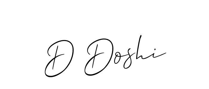 It looks lik you need a new signature style for name D Doshi. Design unique handwritten (Allison_Script) signature with our free signature maker in just a few clicks. D Doshi signature style 2 images and pictures png