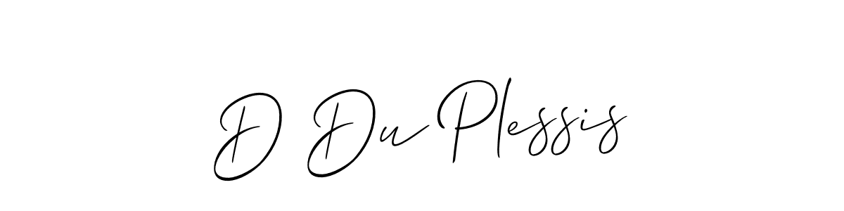 if you are searching for the best signature style for your name D Du Plessis. so please give up your signature search. here we have designed multiple signature styles  using Allison_Script. D Du Plessis signature style 2 images and pictures png
