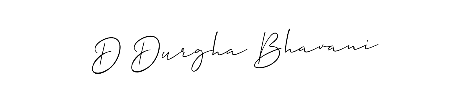 Create a beautiful signature design for name D Durgha Bhavani. With this signature (Allison_Script) fonts, you can make a handwritten signature for free. D Durgha Bhavani signature style 2 images and pictures png