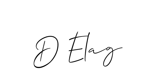 How to Draw D Elag signature style? Allison_Script is a latest design signature styles for name D Elag. D Elag signature style 2 images and pictures png