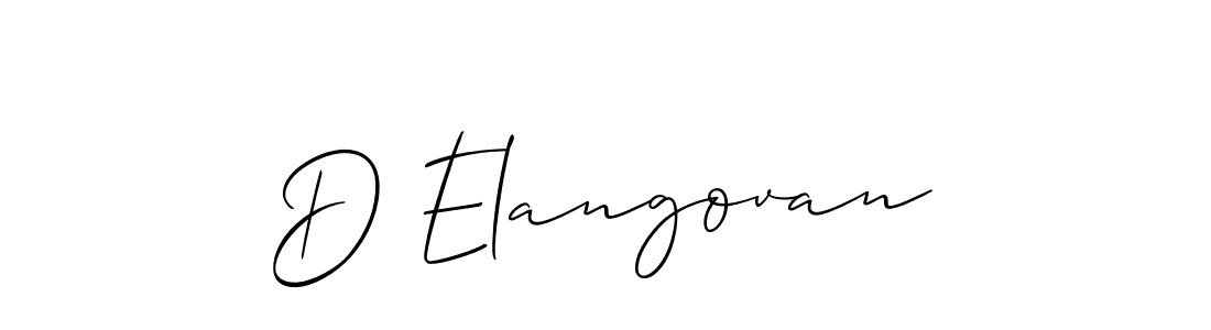 See photos of D Elangovan official signature by Spectra . Check more albums & portfolios. Read reviews & check more about Allison_Script font. D Elangovan signature style 2 images and pictures png