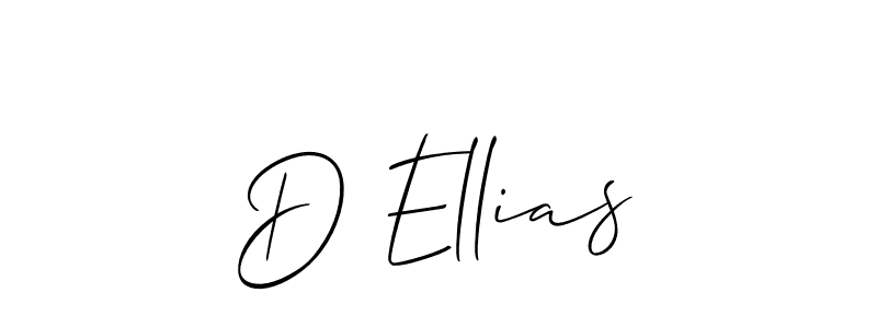 Make a short D Ellias signature style. Manage your documents anywhere anytime using Allison_Script. Create and add eSignatures, submit forms, share and send files easily. D Ellias signature style 2 images and pictures png