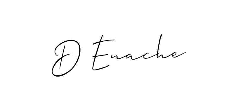 Check out images of Autograph of D Enache name. Actor D Enache Signature Style. Allison_Script is a professional sign style online. D Enache signature style 2 images and pictures png