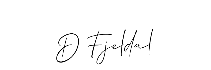 You should practise on your own different ways (Allison_Script) to write your name (D Fjeldal) in signature. don't let someone else do it for you. D Fjeldal signature style 2 images and pictures png