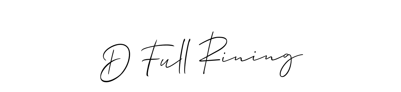 Make a beautiful signature design for name D Full Rining. Use this online signature maker to create a handwritten signature for free. D Full Rining signature style 2 images and pictures png