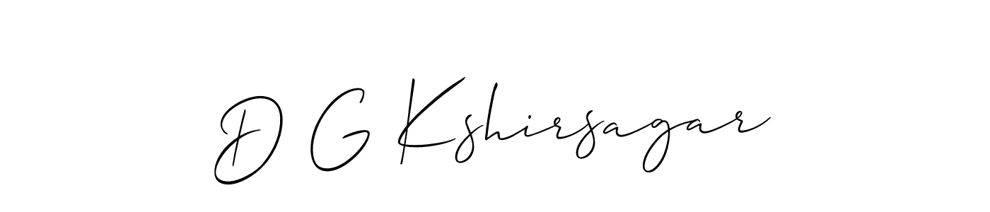 if you are searching for the best signature style for your name D G Kshirsagar. so please give up your signature search. here we have designed multiple signature styles  using Allison_Script. D G Kshirsagar signature style 2 images and pictures png