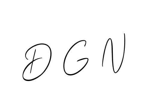 Create a beautiful signature design for name D G N. With this signature (Allison_Script) fonts, you can make a handwritten signature for free. D G N signature style 2 images and pictures png