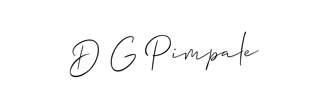 if you are searching for the best signature style for your name D G Pimpale. so please give up your signature search. here we have designed multiple signature styles  using Allison_Script. D G Pimpale signature style 2 images and pictures png