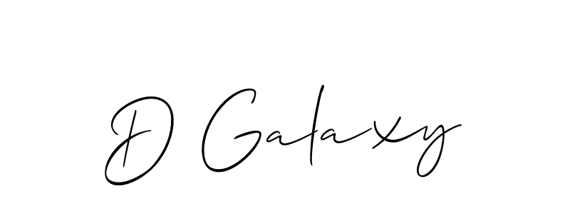 Make a beautiful signature design for name D Galaxy. With this signature (Allison_Script) style, you can create a handwritten signature for free. D Galaxy signature style 2 images and pictures png