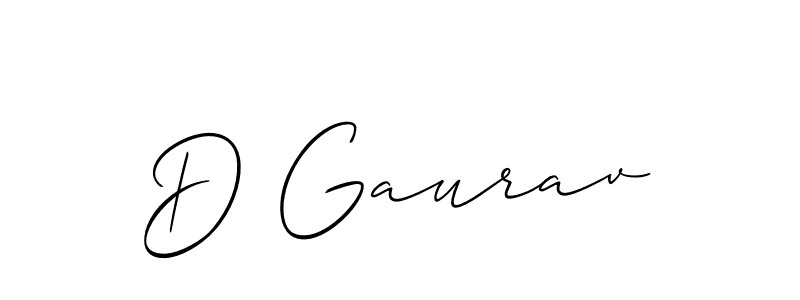 Also You can easily find your signature by using the search form. We will create D Gaurav name handwritten signature images for you free of cost using Allison_Script sign style. D Gaurav signature style 2 images and pictures png