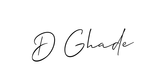 Allison_Script is a professional signature style that is perfect for those who want to add a touch of class to their signature. It is also a great choice for those who want to make their signature more unique. Get D Ghade name to fancy signature for free. D Ghade signature style 2 images and pictures png