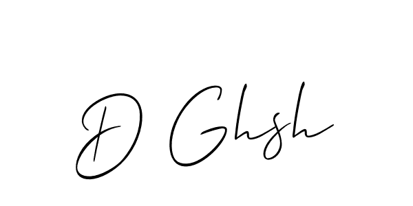 Create a beautiful signature design for name D Ghsh. With this signature (Allison_Script) fonts, you can make a handwritten signature for free. D Ghsh signature style 2 images and pictures png