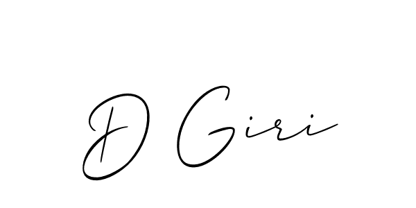 How to make D Giri signature? Allison_Script is a professional autograph style. Create handwritten signature for D Giri name. D Giri signature style 2 images and pictures png