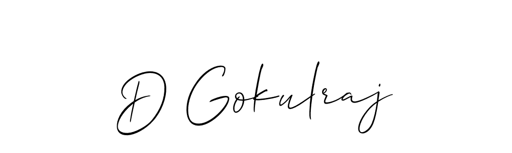 Make a beautiful signature design for name D Gokulraj. With this signature (Allison_Script) style, you can create a handwritten signature for free. D Gokulraj signature style 2 images and pictures png