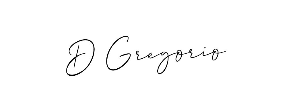 Make a beautiful signature design for name D Gregorio. Use this online signature maker to create a handwritten signature for free. D Gregorio signature style 2 images and pictures png