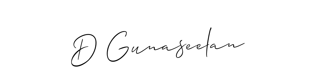 This is the best signature style for the D Gunaseelan name. Also you like these signature font (Allison_Script). Mix name signature. D Gunaseelan signature style 2 images and pictures png