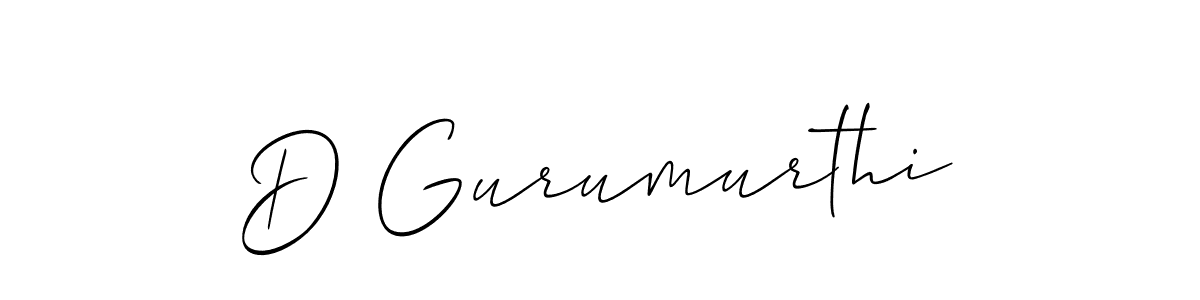 if you are searching for the best signature style for your name D Gurumurthi. so please give up your signature search. here we have designed multiple signature styles  using Allison_Script. D Gurumurthi signature style 2 images and pictures png