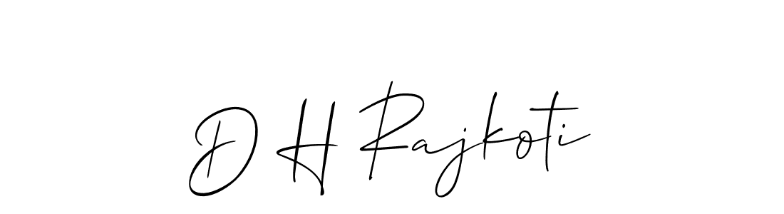 Make a beautiful signature design for name D H Rajkoti. Use this online signature maker to create a handwritten signature for free. D H Rajkoti signature style 2 images and pictures png