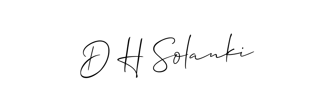 You should practise on your own different ways (Allison_Script) to write your name (D H Solanki) in signature. don't let someone else do it for you. D H Solanki signature style 2 images and pictures png