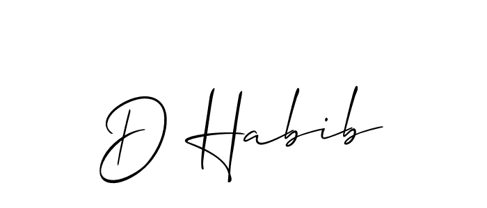 This is the best signature style for the D Habib name. Also you like these signature font (Allison_Script). Mix name signature. D Habib signature style 2 images and pictures png