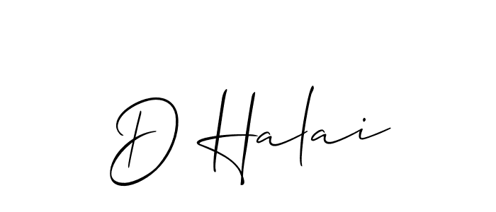 if you are searching for the best signature style for your name D Halai. so please give up your signature search. here we have designed multiple signature styles  using Allison_Script. D Halai signature style 2 images and pictures png