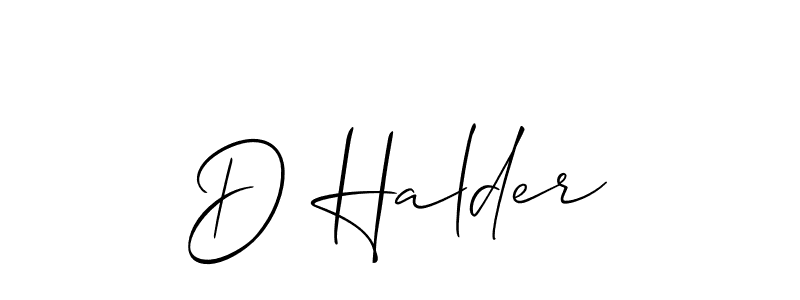 D Halder stylish signature style. Best Handwritten Sign (Allison_Script) for my name. Handwritten Signature Collection Ideas for my name D Halder. D Halder signature style 2 images and pictures png
