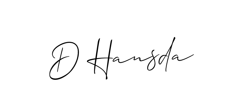 Once you've used our free online signature maker to create your best signature Allison_Script style, it's time to enjoy all of the benefits that D Hansda name signing documents. D Hansda signature style 2 images and pictures png
