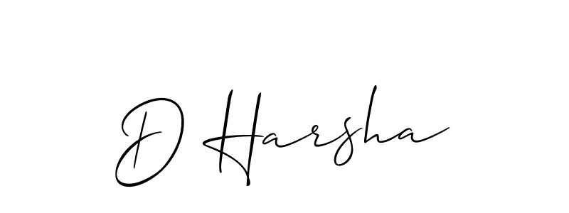 if you are searching for the best signature style for your name D Harsha. so please give up your signature search. here we have designed multiple signature styles  using Allison_Script. D Harsha signature style 2 images and pictures png