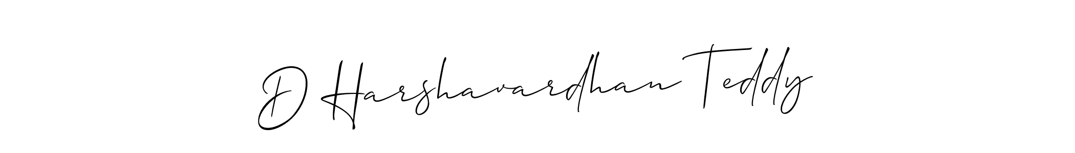 Also You can easily find your signature by using the search form. We will create D Harshavardhan Teddy name handwritten signature images for you free of cost using Allison_Script sign style. D Harshavardhan Teddy signature style 2 images and pictures png