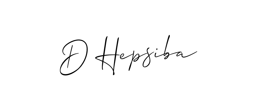 Design your own signature with our free online signature maker. With this signature software, you can create a handwritten (Allison_Script) signature for name D Hepsiba. D Hepsiba signature style 2 images and pictures png