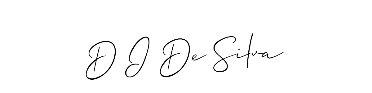 Create a beautiful signature design for name D I De Silva. With this signature (Allison_Script) fonts, you can make a handwritten signature for free. D I De Silva signature style 2 images and pictures png