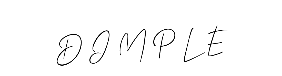 How to Draw D I M P L E signature style? Allison_Script is a latest design signature styles for name D I M P L E. D I M P L E signature style 2 images and pictures png