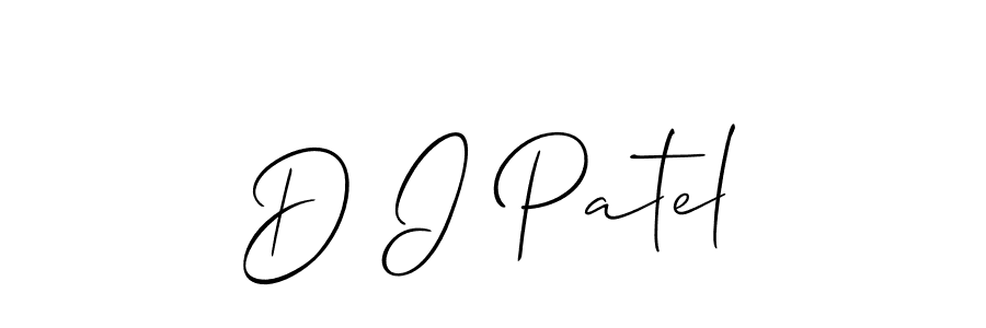You should practise on your own different ways (Allison_Script) to write your name (D I Patel) in signature. don't let someone else do it for you. D I Patel signature style 2 images and pictures png