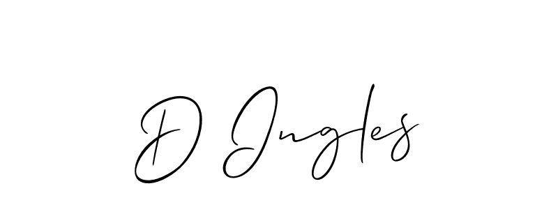 Create a beautiful signature design for name D Ingles. With this signature (Allison_Script) fonts, you can make a handwritten signature for free. D Ingles signature style 2 images and pictures png