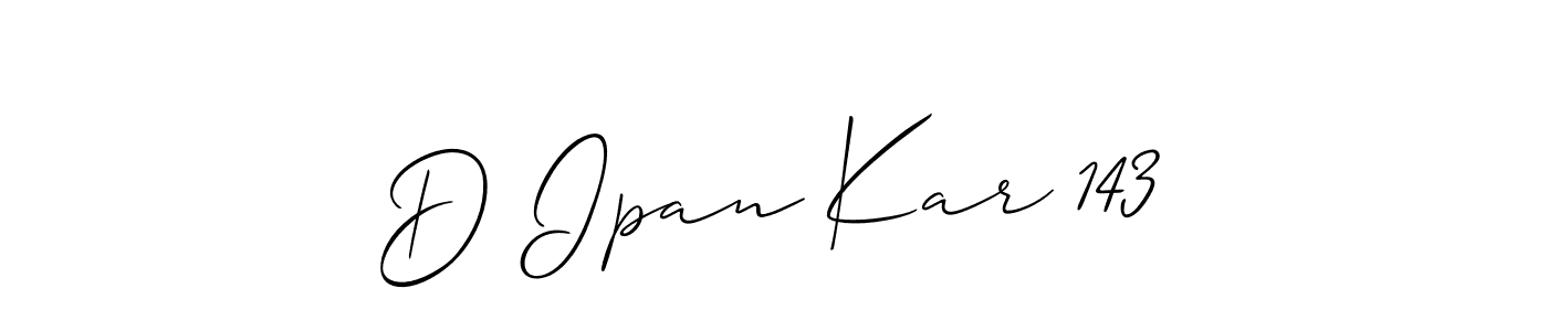 How to make D Ipan Kar 143 signature? Allison_Script is a professional autograph style. Create handwritten signature for D Ipan Kar 143 name. D Ipan Kar 143 signature style 2 images and pictures png