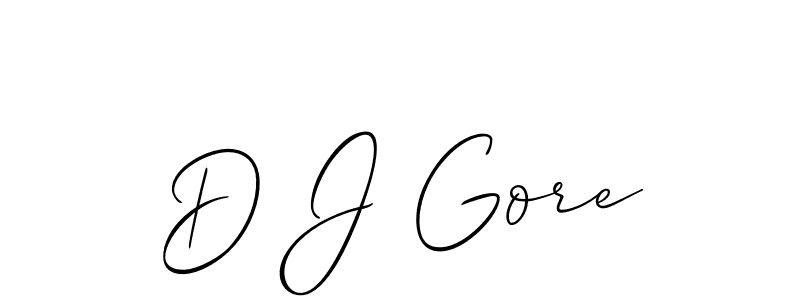 This is the best signature style for the D J Gore name. Also you like these signature font (Allison_Script). Mix name signature. D J Gore signature style 2 images and pictures png