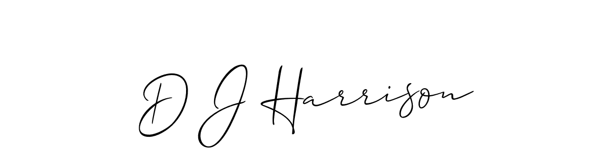 You should practise on your own different ways (Allison_Script) to write your name (D J Harrison) in signature. don't let someone else do it for you. D J Harrison signature style 2 images and pictures png