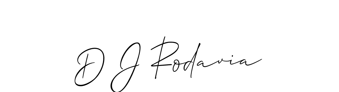 Make a beautiful signature design for name D J Rodavia. Use this online signature maker to create a handwritten signature for free. D J Rodavia signature style 2 images and pictures png