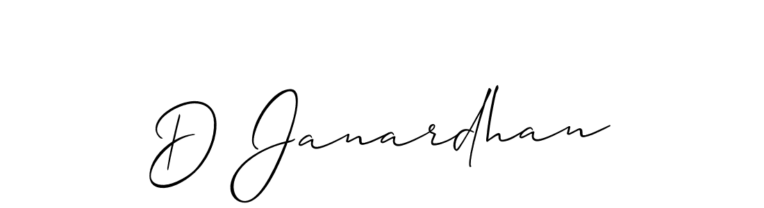 How to make D Janardhan signature? Allison_Script is a professional autograph style. Create handwritten signature for D Janardhan name. D Janardhan signature style 2 images and pictures png