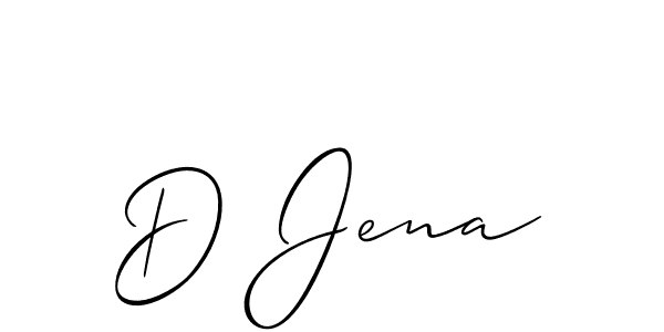 Allison_Script is a professional signature style that is perfect for those who want to add a touch of class to their signature. It is also a great choice for those who want to make their signature more unique. Get D Jena name to fancy signature for free. D Jena signature style 2 images and pictures png