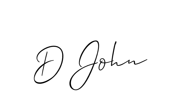 Also we have D John name is the best signature style. Create professional handwritten signature collection using Allison_Script autograph style. D John signature style 2 images and pictures png