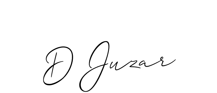 Allison_Script is a professional signature style that is perfect for those who want to add a touch of class to their signature. It is also a great choice for those who want to make their signature more unique. Get D Juzar name to fancy signature for free. D Juzar signature style 2 images and pictures png