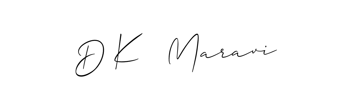Similarly Allison_Script is the best handwritten signature design. Signature creator online .You can use it as an online autograph creator for name D K   Maravi. D K   Maravi signature style 2 images and pictures png