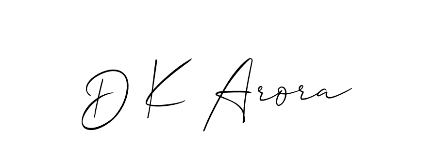You can use this online signature creator to create a handwritten signature for the name D K Arora. This is the best online autograph maker. D K Arora signature style 2 images and pictures png