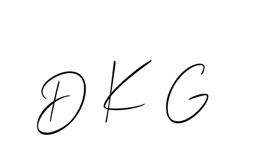 Use a signature maker to create a handwritten signature online. With this signature software, you can design (Allison_Script) your own signature for name D K G. D K G signature style 2 images and pictures png